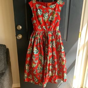 ModCloth fit and flare floral dress
